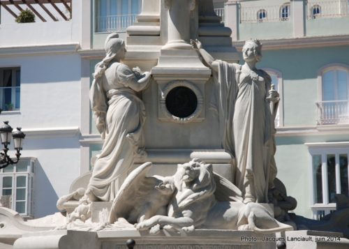 Monumento marqués de Comillas, Cádiz, Andalousie, Espagne