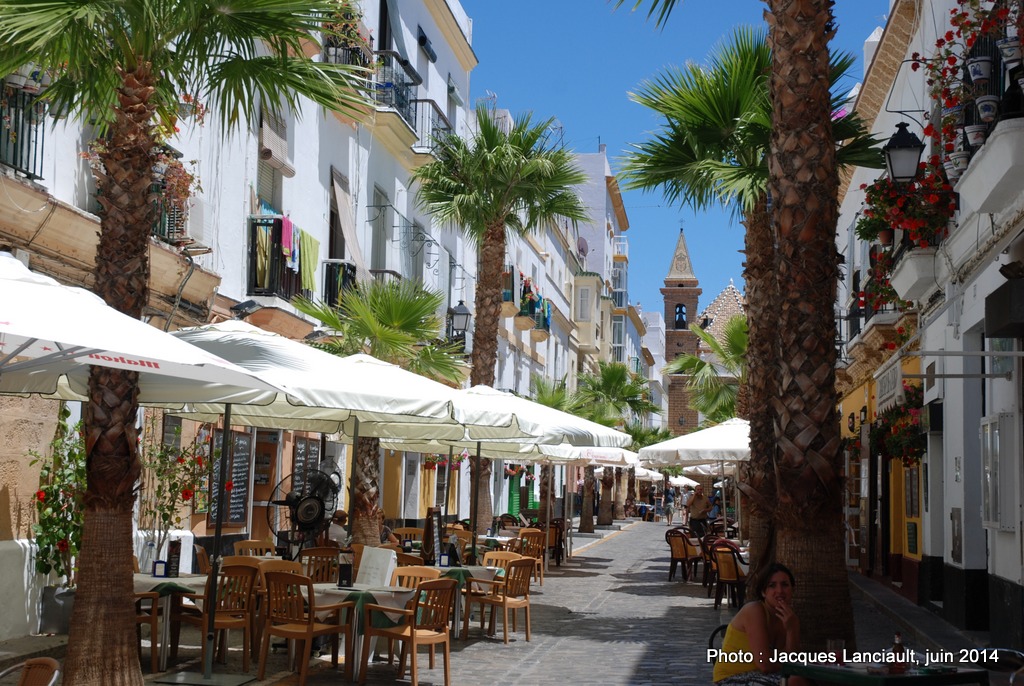 Calle Virgen de la Palma, Cádiz, Andalousie, Espagne