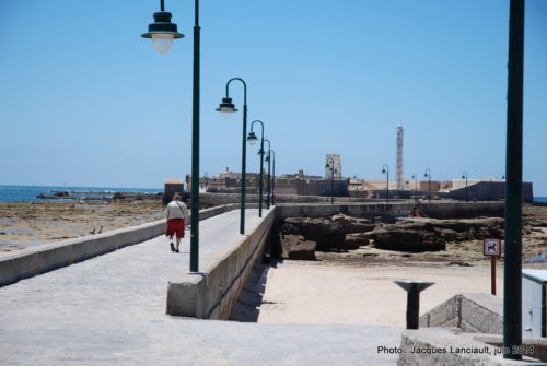 Castillo de San Sebastián, Cádiz, Andalousie, Espagne