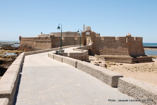 Castillo de San Sebastián, Cádiz, Andalousie, Espagne