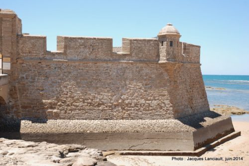 Castillo de San Sebastián, Cádiz, Andalousie, Espagne