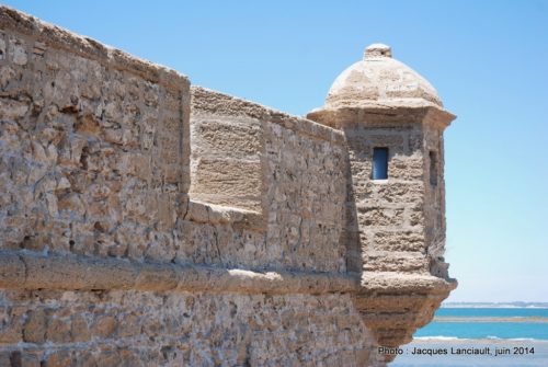 Castillo de San Sebastián, Cádiz, Andalousie, Espagne