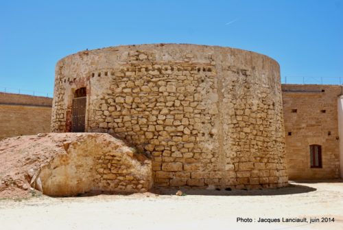 Phare, Castillo de San Sebastián, Cádiz, Andalousie, Espagne