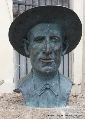 Buste de Enrique El Mellizo, Cádiz, Andalousie, Espagne
