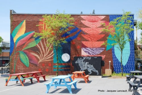 La forêt artistique, Isabelle Duguay, place des festivités, Saint-Jérôme, Québec