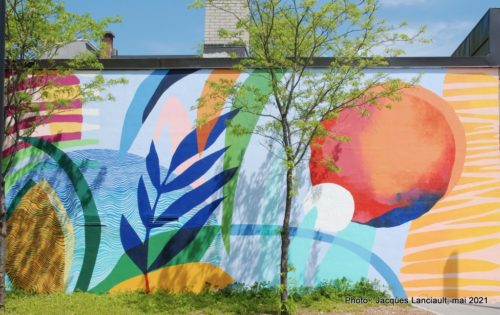 La forêt artistique, Isabelle Duguay, place des festivités, Saint-Jérôme, Québec