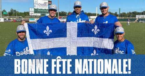 David Glaude, David Gauthier, Miguel Cienfuegos, Jonathan Lacroix et Louis-Philippe Pelletier, Équipe Québec