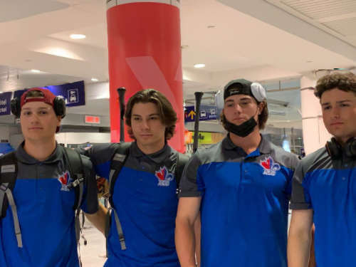 Louis-Philippe Langevin, Robin Villeneuve, Alexis Gravel et Louka Daoust