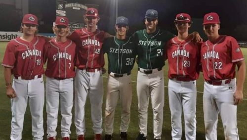 Elliot Cadieux-Lanoue (18), Jérémy Pilon (7), Charles-Olivier Cyr (48), Yohann Dessureault (38), Simon Lusignan (31), Jimmy Dionne (29) et Deiten Lachance (29)