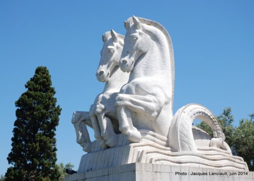 Hypocampe, Jardim da Praça do Império, Lisbonne, Portugal