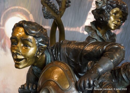 Sculpture de Marie-Claude Demers, Musée du bronze, Inverness, Québec