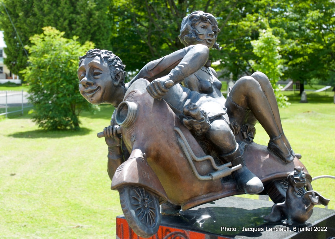 Le motocycliste, Marie-Claude Demers, Inverness, Québec