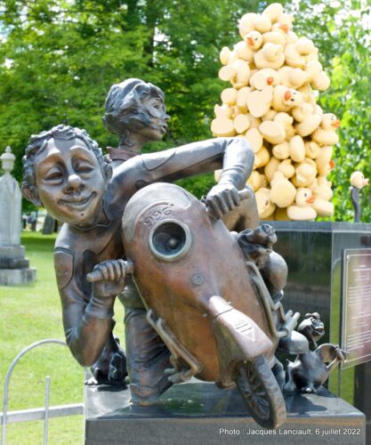 Le motocycliste, Marie-Claude Demers, Inverness, Québec
