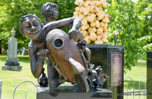 Le motocycliste, Marie-Claude Demers, Inverness, Québec