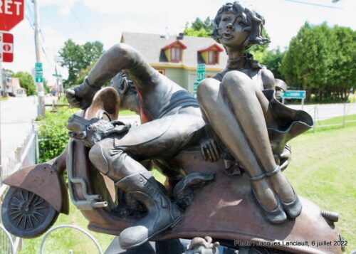 Le motocycliste, Marie-Claude Demers, Inverness, Québec