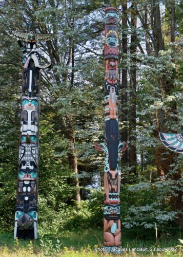 Totem Poles, parc Stanley, Vancouver, Colombie-Britannique