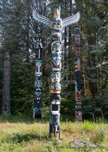 Totem Poles, parc Stanley, Vancouver, Colombie-Britannique