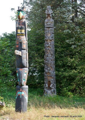 Totem Poles, parc Stanley, Vancouver, Colombie-Britannique