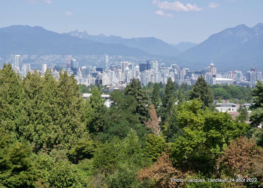 Vue du restaurant Seasons in the Park, Queen Elizabeth Park, Vancouver, Colombie-Britannique