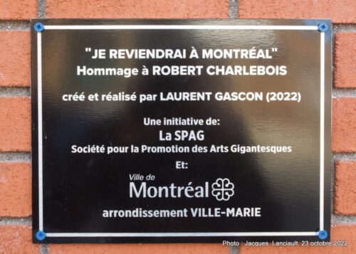 Murale de Robert Charlebois, Laurent Gascon, Montréal, Québec