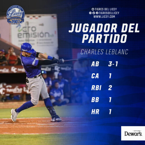 Charles Leblanc, Tigres del Licey, Ligue de baseball professionnel de République dominicaine