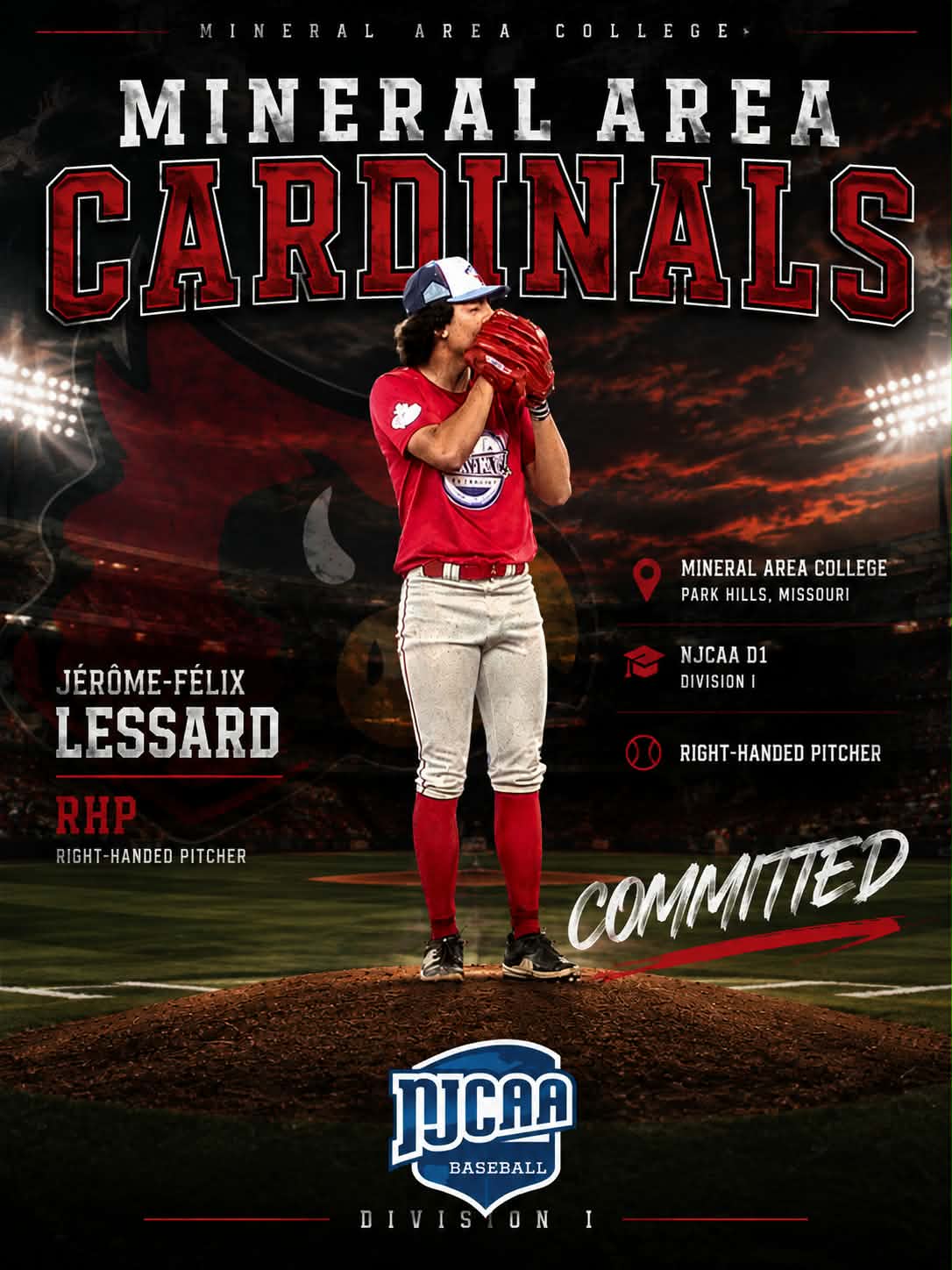 Jérôme Félix Lessard, Mineral Area College, NJCAA DI