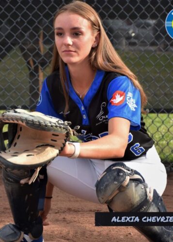 Alexia Chevrier, équipe nationale de softball du Canada