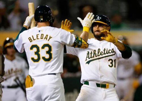 JJ Bleday et Abraham Toro-Hernandez, A's d'Oakland