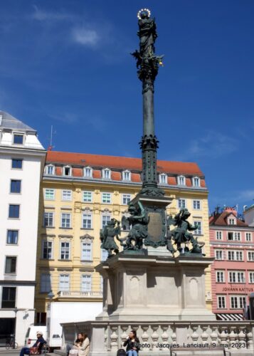 Colonne mariale de Leopold 1er, place Am Hof, Vienne, Autriche