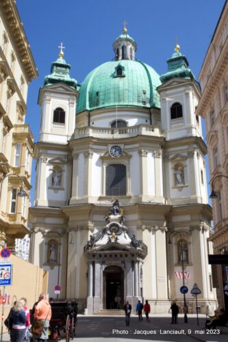 Peterskirche et PetersPlatz, Vienne, Autriche