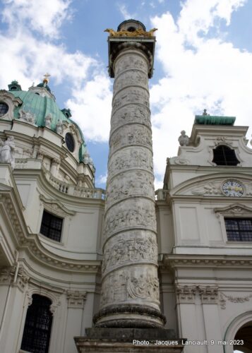 Église Saint-Charles-Borromée, Karlskirche, Vienne, Autriche
