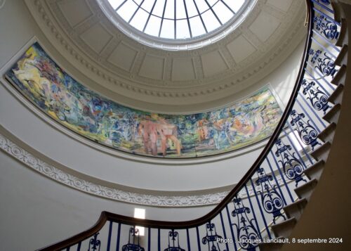 Escalier, Courtauld Gallery, Somerset House, Londres, Royaume-Uni