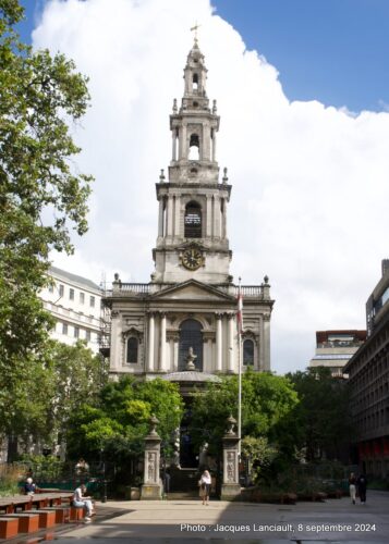 Église St Mary-le-Strand, Strand Aldwych, Londres, Royaume-Uni