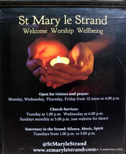 Église St Mary-le-Strand, Strand Aldwych, Londres, Royaume-Uni