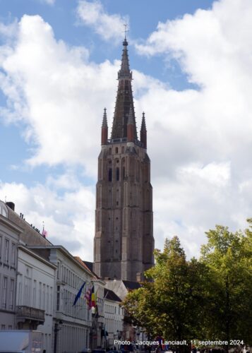 Tour de l’église Notre-Dame, Bruges, Belgique 