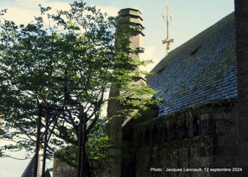 Salle des Hôtes, abbaye du Mont-Saint-Michel, France