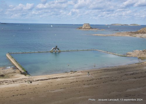 Plage Bonsecours, Saint-Malo, Bretagne, France