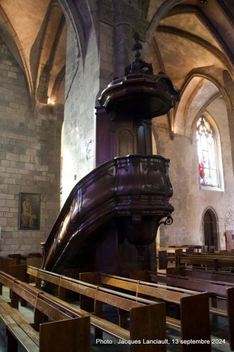 Chaire, cathédrale Saint-Vincent, Saint-Malo, Bretagne, France