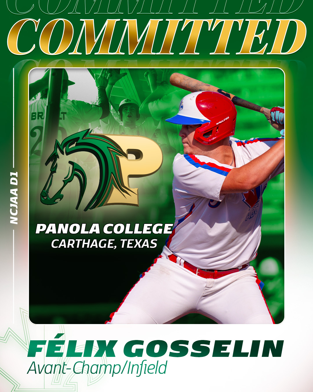 Félix Gosselin, Panola College, NJCAA DI
