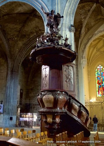 Chaire, basilique Saint-Michel, Bordeaux, Nouvelle-Aquitaine, France