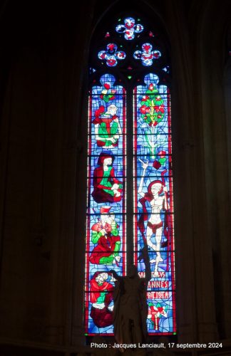 Vitraux, basilique Saint-Michel, Bordeaux, Nouvelle-Aquitaine, France