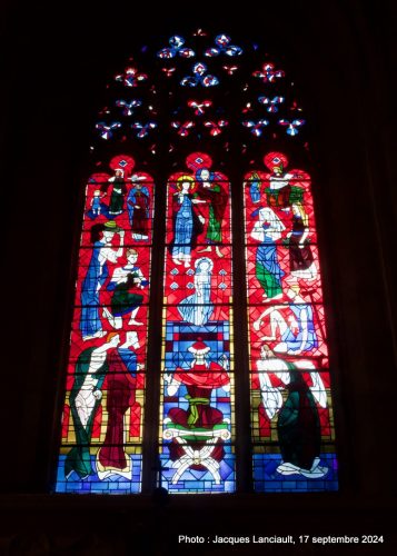 Vitraux, basilique Saint-Michel, Bordeaux, Nouvelle-Aquitaine, France