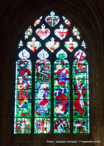 Vitraux, basilique Saint-Michel, Bordeaux, Nouvelle-Aquitaine, France