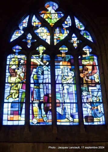 Vitraux, basilique Saint-Michel, Bordeaux, Nouvelle-Aquitaine, France