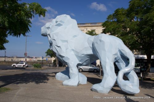 Lion, place de Stalingrad, Bordeaux, Nouvelle-Aquitaine, France