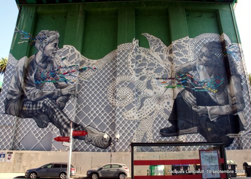 Murale La Clé, Bilbao, Espagne
