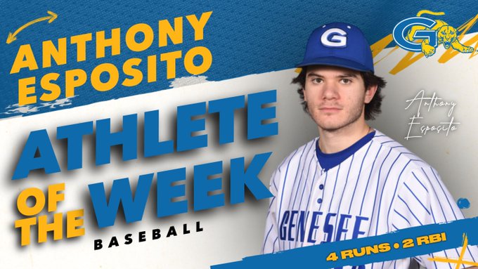 Anthony Esposito est élu « Athlète de la semaine » de son équipe!