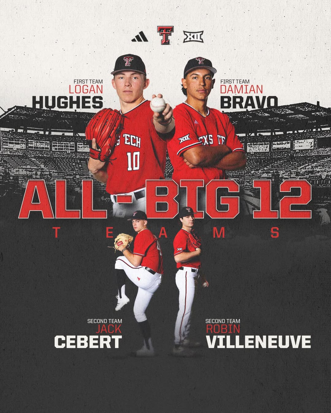 Robin Villeneuve est élu sur la 2e équipe d'étoiles de la puissante Conférence Big 12 de la NCAA!