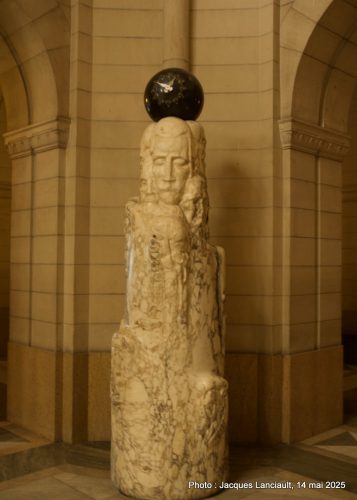 Statue, Hôtel de Ville, Rotterdam, Pays-Bas 