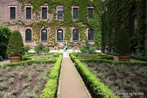 Neptune, cour intérieure, Hôtel de Ville, Rotterdam, Pays-Bas